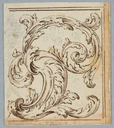 Drawing, Rinceau Design